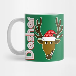 Dasher, Family Christmas Santa Anime 8+ Reindeer Tshirts Mug